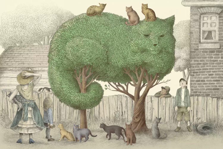 The Cat Tree by Eric Fan wall art