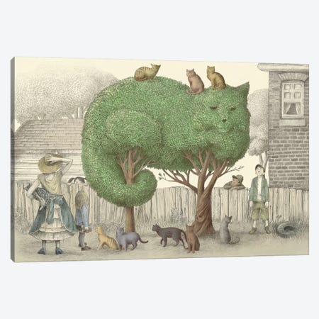 The Cat Tree Canvas Print #EFN59} by Eric Fan Canvas Artwork