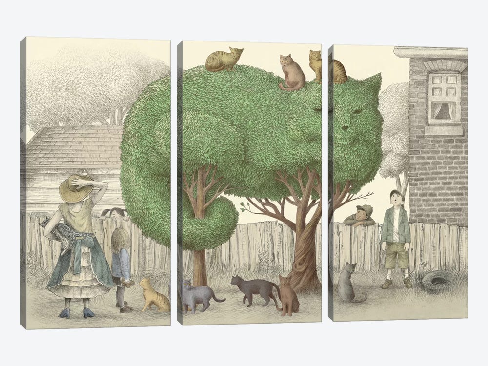 The Cat Tree by Eric Fan 3-piece Art Print