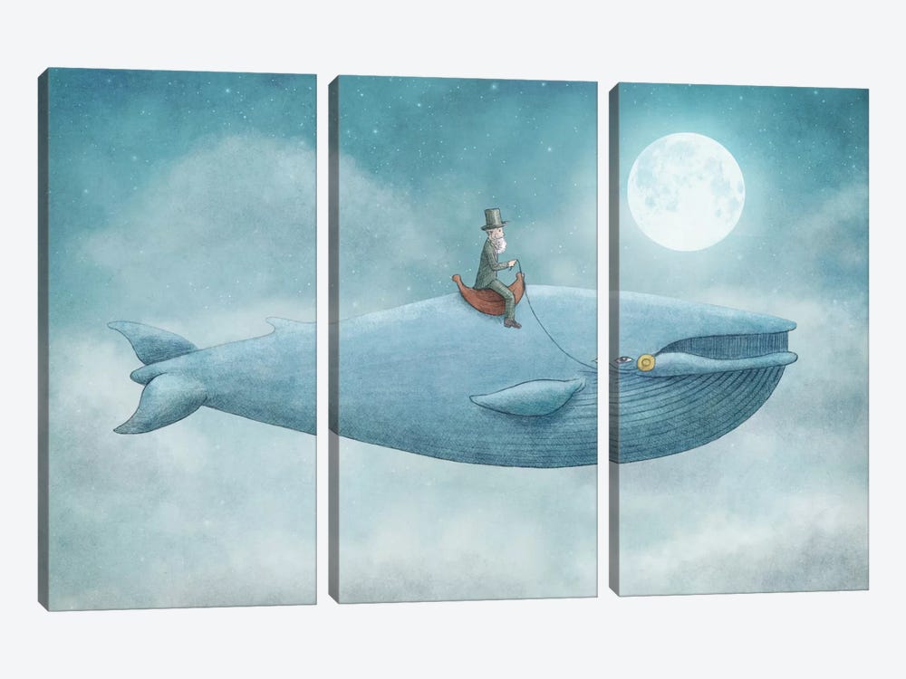 Whale Rider by Eric Fan 3-piece Canvas Wall Art