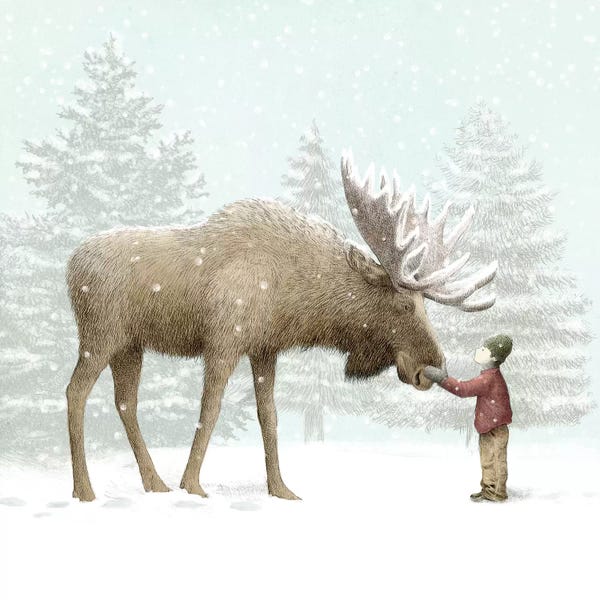 Antlers: Winter Moose by Eric Fan