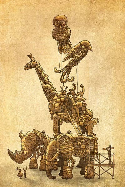Children's Illustrations: The Clockwork Menagerie by Eric Fan