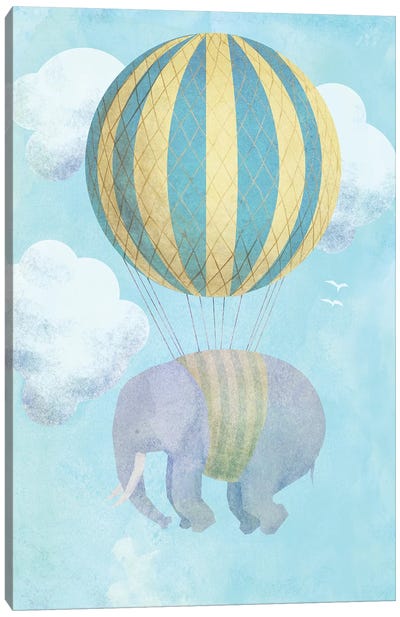 Up And Away Canvas Art Print - Children's Illustrations 