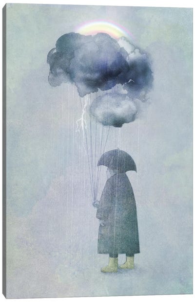 The Cloud Seller Canvas Art Print - Book Illustrations 