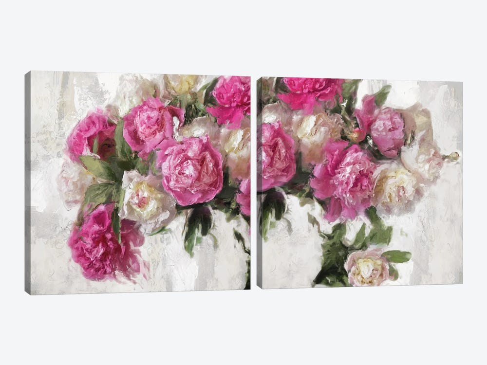 Floral Joy Diptych 2-piece Canvas Art