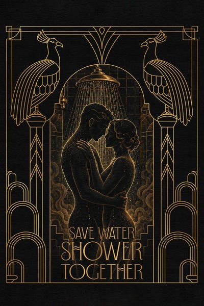 Emmi Fox Designs - Acrylic Wall Art: Shower Together by Emmi Fox Designs
