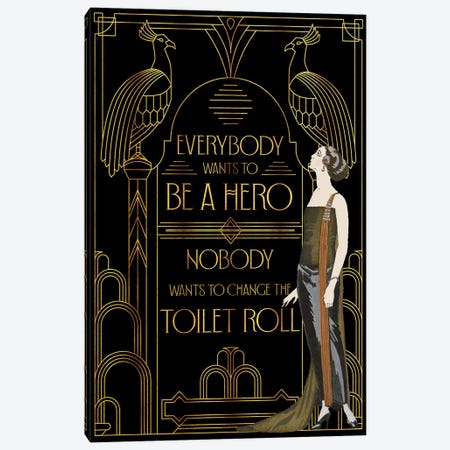 Everybody Wants To Be A Hero Canvas Print #EFX10} by Emmi Fox Designs Canvas Artwork