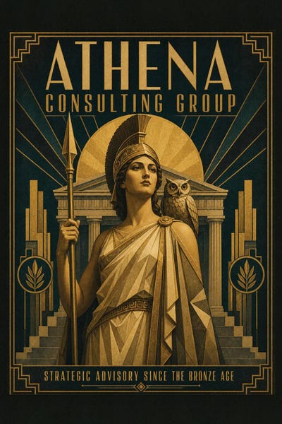 Wall Art: Athena Consulting Group by Emmi Fox Designs
