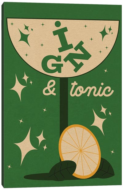 Gin Tonic Canvas Art Print - Emmi Fox Designs