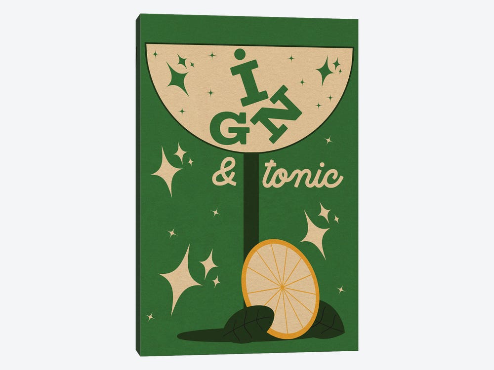 Gin Tonic by Emmi Fox Designs 1-piece Canvas Print
