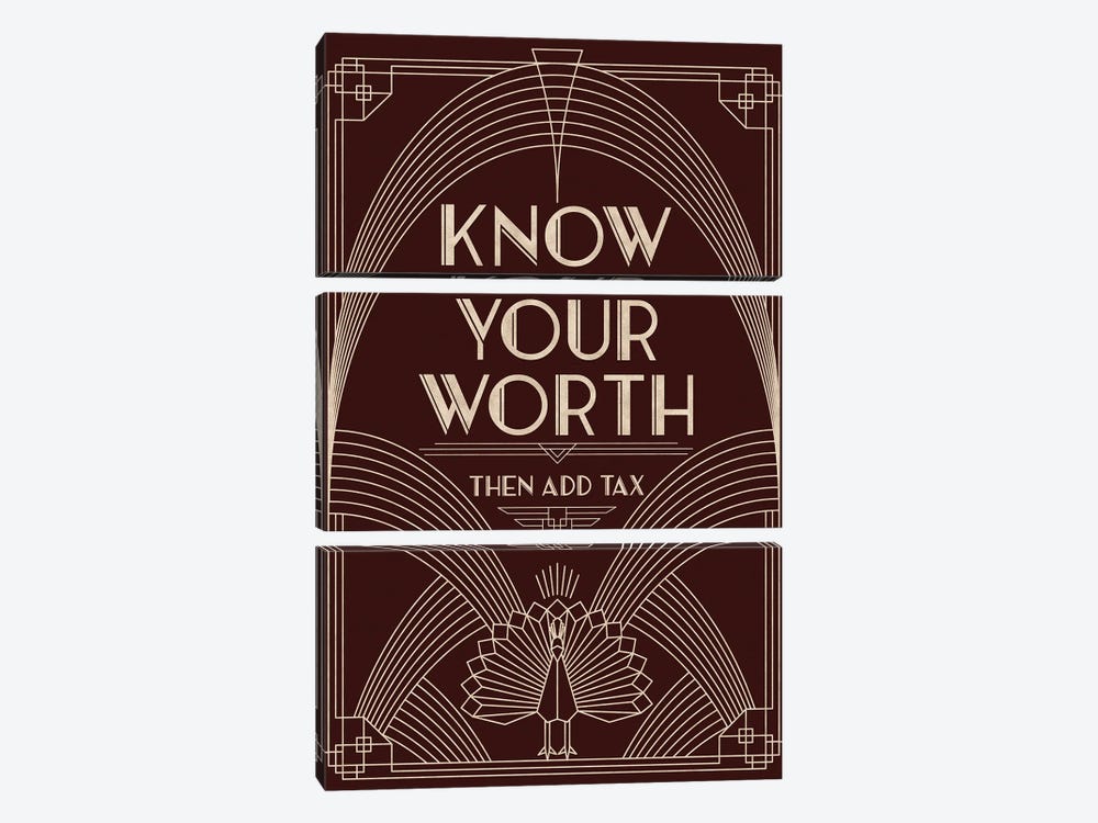 Know Your Worth by Emmi Fox Designs 3-piece Canvas Art
