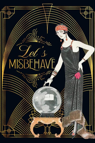 Art Deco: Let's Misbehave by Emmi Fox Designs