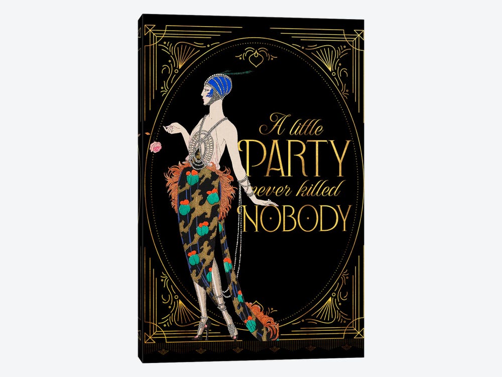 A Little Party Never Hurt Nobody by Emmi Fox Designs 1-piece Canvas Wall Art