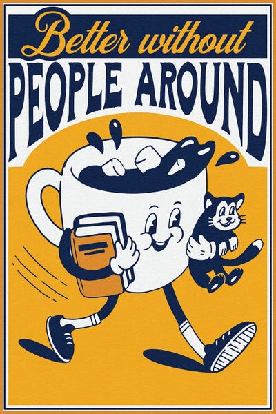 Reading: Life Is Better Alone by Emmi Fox Designs