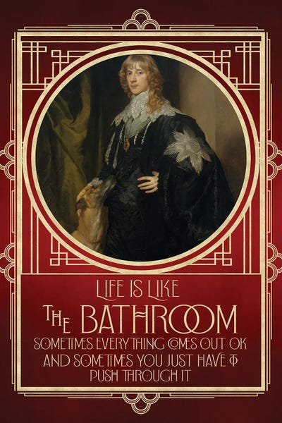 Art Deco: Life Is Like The Bathroom by Emmi Fox Designs