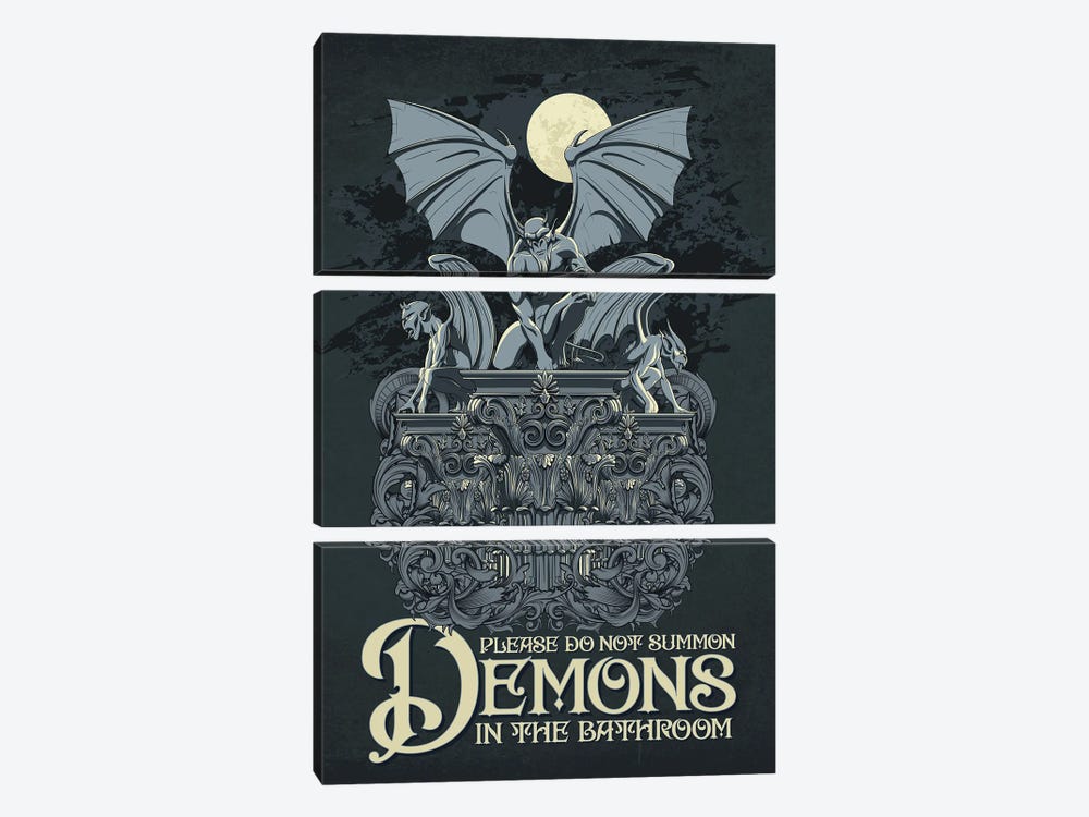 Please Do Not Summon Demons by Emmi Fox Designs 3-piece Canvas Artwork