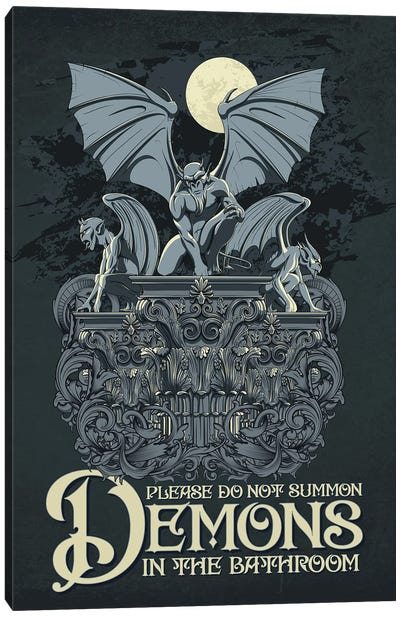 Please Do Not Summon Demons Canvas Art Print - Art Deco
