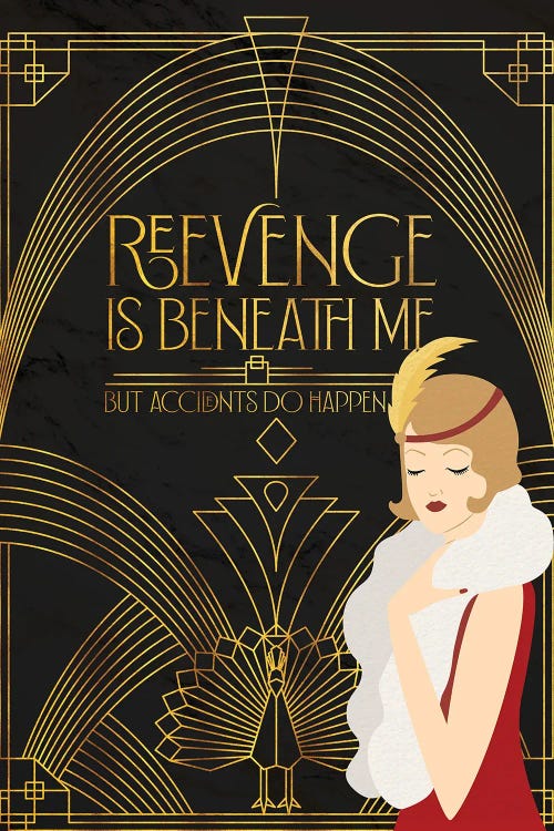 Revenge Is Beneath Me by Emmi Fox Designs wall art