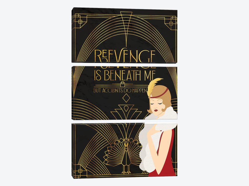 Revenge Is Beneath Me by Emmi Fox Designs 3-piece Art Print