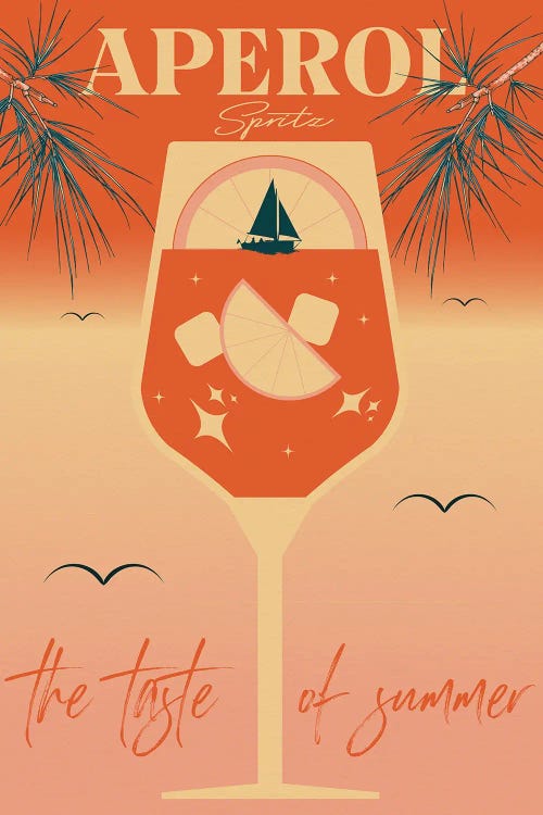 Aperol Spritz by Emmi Fox Designs wall art