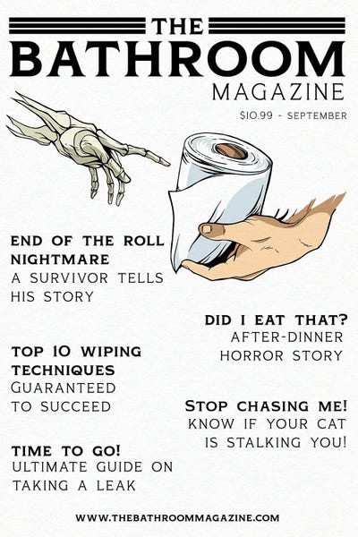 Crude Humor: The Bathroom Magazine by Emmi Fox Designs