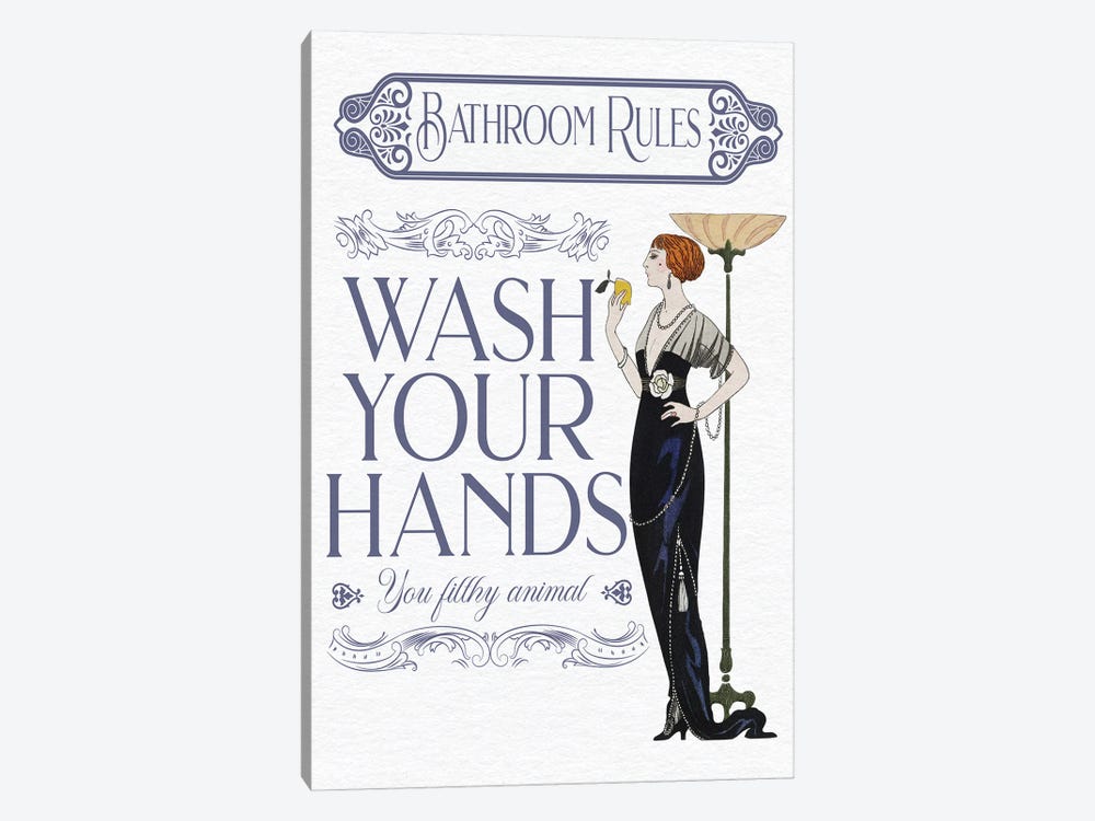 Wash Your Hands by Emmi Fox Designs 1-piece Art Print