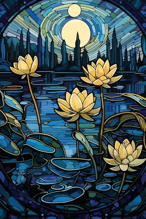 Waterlilies by Emmi Fox Designs wall art