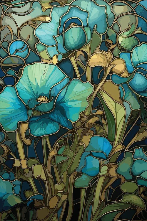 Gilded Flowers by Emmi Fox Designs wall art