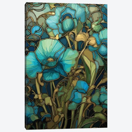 Gilded Flowers Canvas Print #EFX37} by Emmi Fox Designs Canvas Art Print