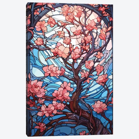 Sakura Flowers Canvas Print #EFX38} by Emmi Fox Designs Canvas Artwork