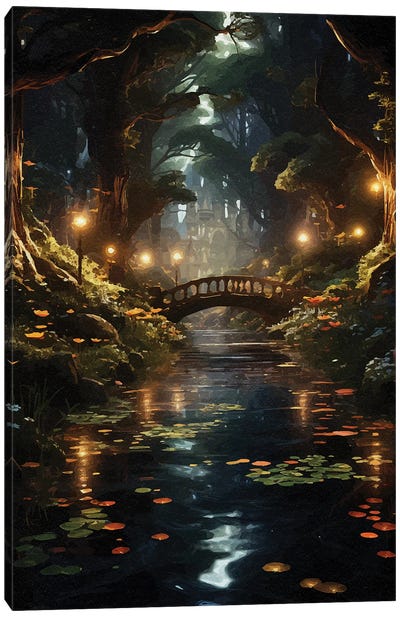 Fantasy Bridge Canvas Art Print - Emmi Fox Designs