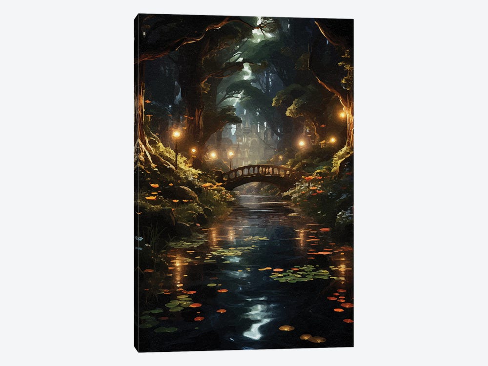 Fantasy Bridge by Emmi Fox Designs 1-piece Canvas Artwork