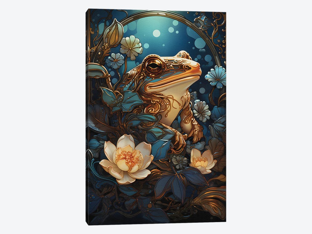 Modern Frog by Emmi Fox Designs 1-piece Canvas Art