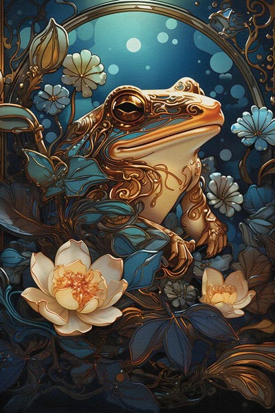 Frogs: Modern Frog by Emmi Fox Designs