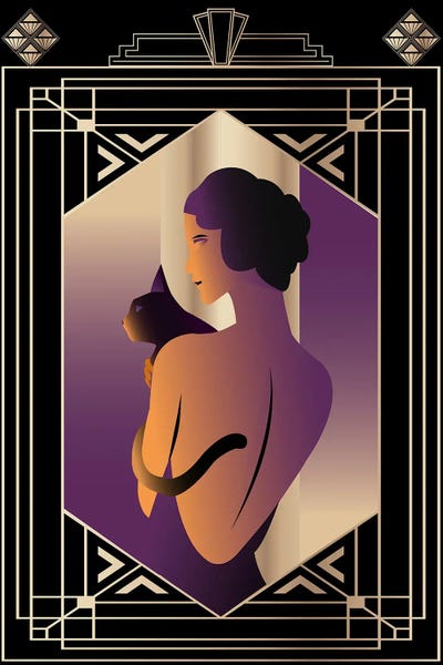 Art Deco: Le Chat Moderne by Emmi Fox Designs