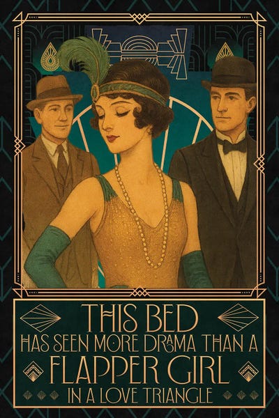 Art Deco: This Bed Has Seen More Drama by Emmi Fox Designs