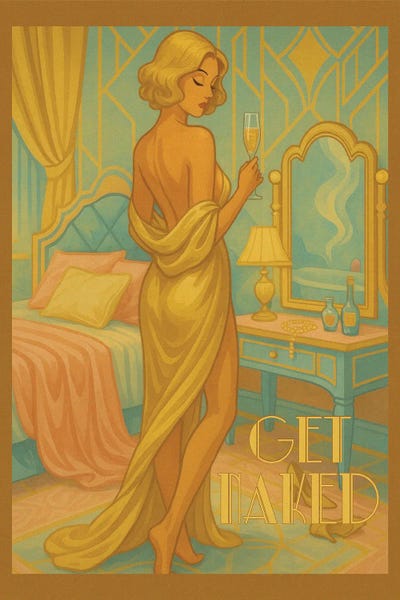 Art Deco: Get Naked Boudoir Art by Emmi Fox Designs