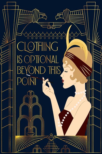 Art Deco: Clothing Is Optional by Emmi Fox Designs