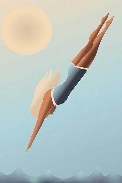 Art Deco: Diver by Emmi Fox Designs