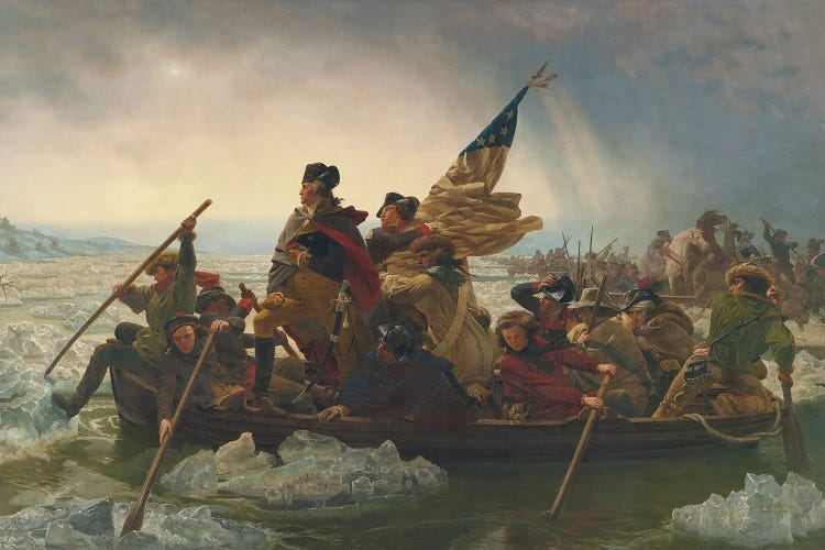 Washington Crossing The Delaware River (25th December 1776), 1851 by Emanuel Gottlieb Leutze wall art