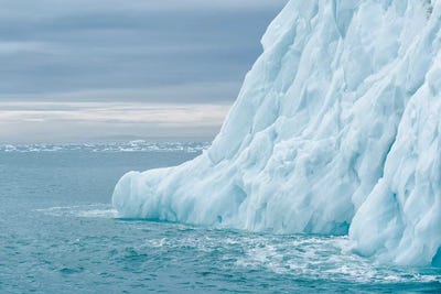 Svalbard, Nordaustlandet Island. Colorful Bits Of Ice Have Calved From The Glacier. by Ellen Goff framed canvas print