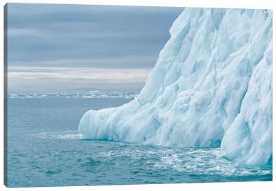 Svalbard, Nordaustlandet Island. Colorful Bits Of Ice Have Calved From The Glacier. Canvas Art Print