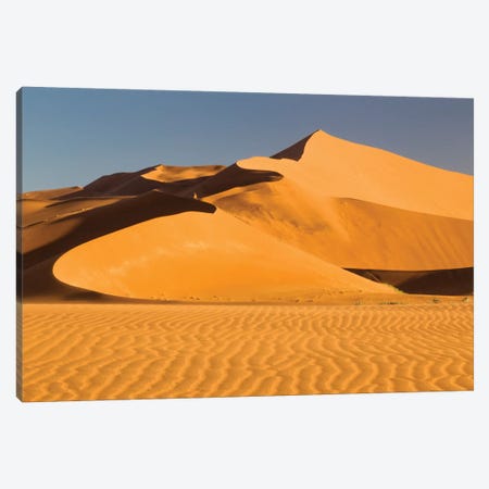 Namibia, Namib-Naukluft National Park, Sossusvlei. Scenic red dunes. Canvas Print #EGO33} by Ellen Goff Canvas Wall Art