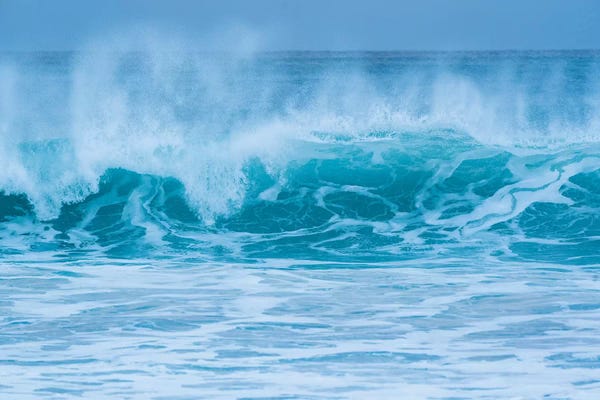 Lofoten: Norway, Lofoten Islands, Vestvag Island, Unstad. Waves along the coast near Unstad by Ellen Goff