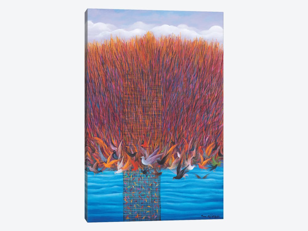 One Comes With The Birds by Emin Güler 1-piece Canvas Artwork