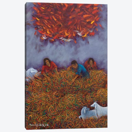 Phoenix's Dreams Canvas Print #EGU15} by Emin Güler Canvas Art Print