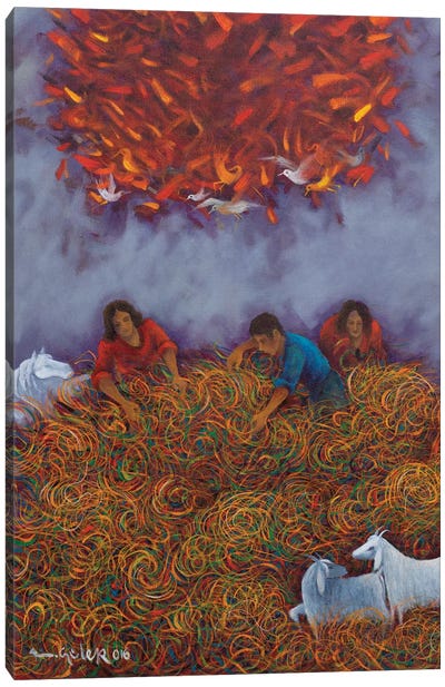 Phoenix's Dreams Canvas Art Print - Emin Güler