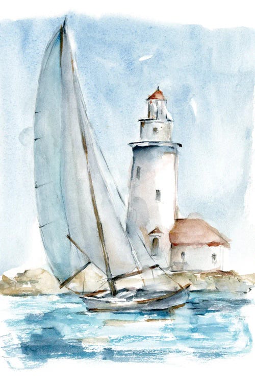 Sailing into The Harbor I by Ethan Harper wall art