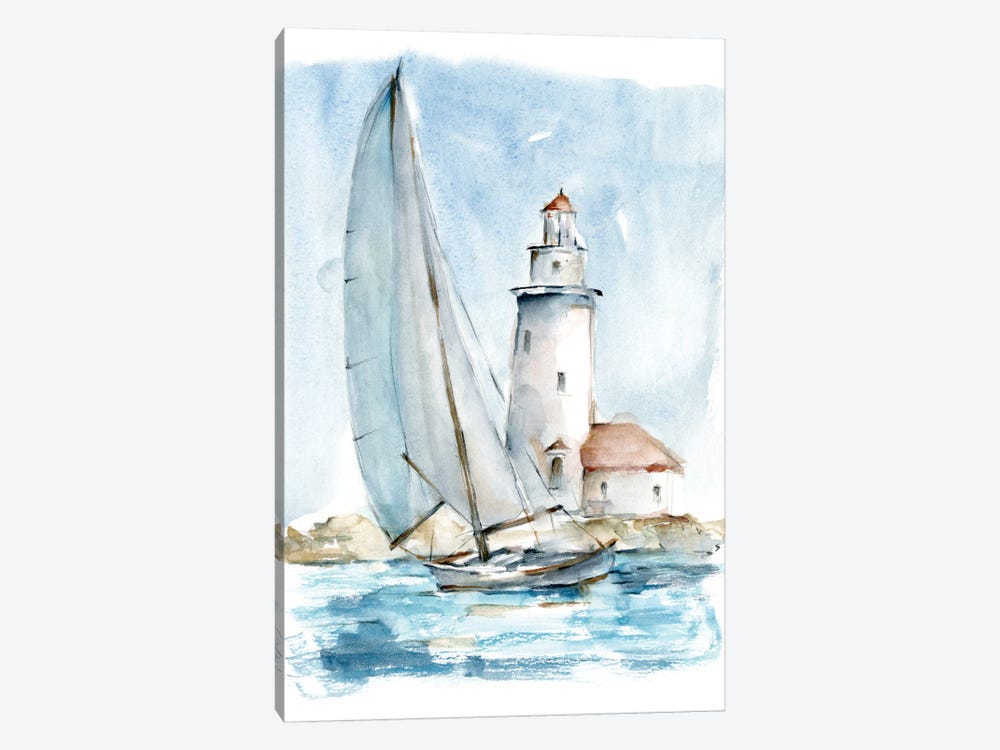 Sailing into The Harbor I by Ethan Harper 1-piece Canvas Print