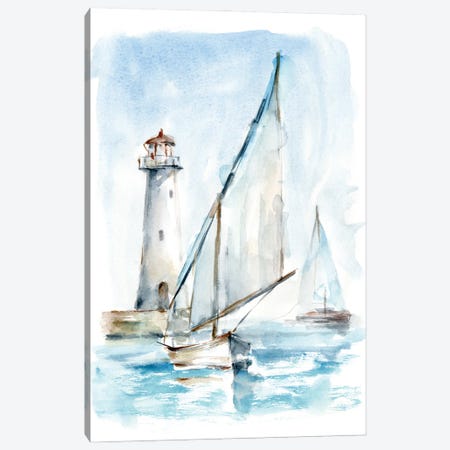 Sailing into The Harbor II Canvas Print #EHA1002} by Ethan Harper Canvas Art